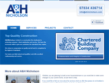 Tablet Screenshot of ahnicholson.com